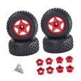 thumbnail image 3 of figatia 4 Pieces 1/8 1/10 RC Car Tires Replacement High Performance DIY Upgrade RC Spare red, 3 of 9