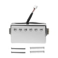 thumbnail image 4 of Yinanstore Alnico II Guitare Humbucker Pickup Pièce de Réparation Haute Performance Professionnel Accessoires d'Instrument de Musique Robustes Remplacement Argent 8.5K, 4 of 8