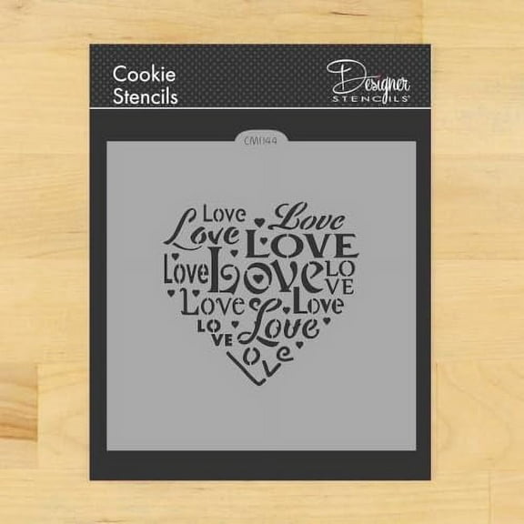 Love Saying Cookie and Craft Stencil by Designer Stencils