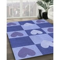 thumbnail image 3 of Ahgly Company Machine Washable Indoor Rectangle Transitional Blue Area Rugs, 4' x 6', 3 of 7