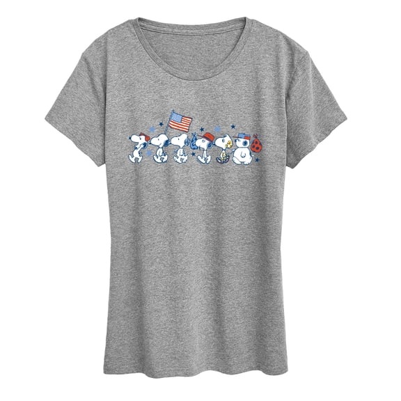 Peanuts - Snoopy Americana Lineup - Women's Short Sleeve Graphic T-Shirt