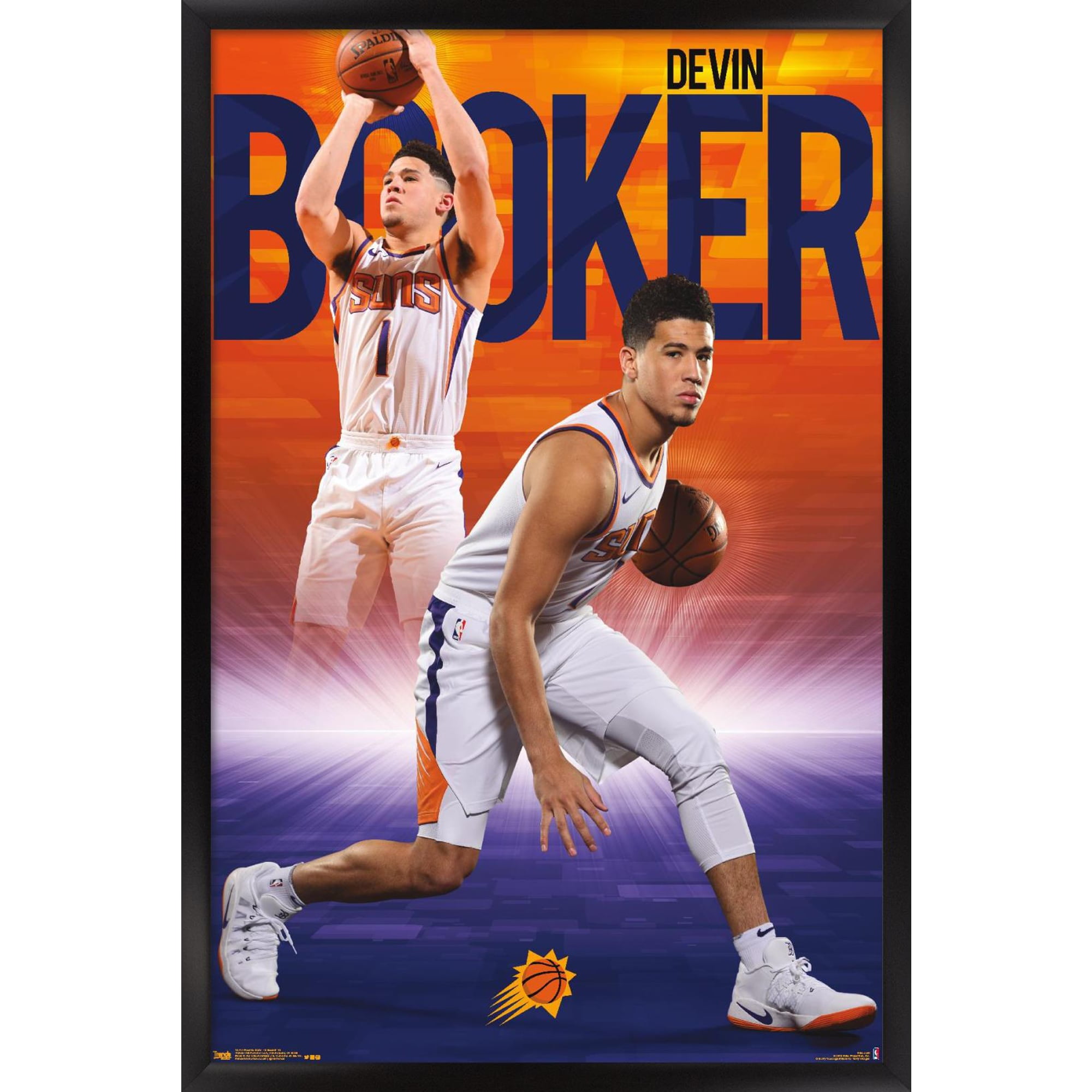 Devin Booker Suns Action Poster 24x35 Framed Zambia Ubuy