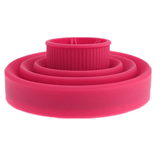 Cubierta difusora de secador de pelo Soidarity Gel de sílice Universal lavable plegable profesional Rosa roja