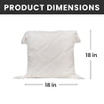 thumbnail image 5 of Sol Living Pillows Throw Pillows Couch Pillows Bedroom Throw Pillows Bed Macrame Decor Boho Pillows Lumbar Pillow Cushion Sofa Pillows Living Room, 18 x 18 inches, White with Tassels, 5 of 8