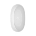 thumbnail image 4 of Juno 59 Inch Freestanding Bathtub in White with Shiny White Trim and Floor Mounted Faucet in Brushed Gold, 4 of 5
