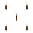 thumbnail image 3 of yingyy Hexagon Column Charm Exquisite Men Handmade Holiday Anniversary Hanging Pendants Pointed Colorful Crystal Chain Brown 5Set, 3 of 6