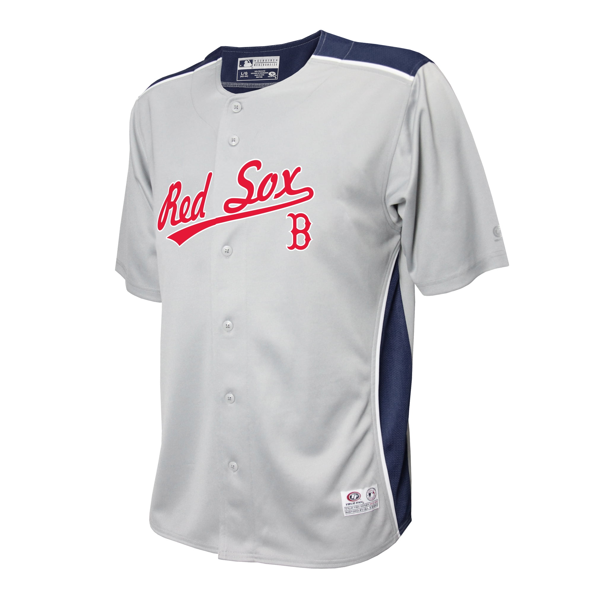 red sox button down jersey