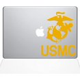 thumbnail image 1 of The Decal Guru USMC Logo MacBook Decal Vinyl Sticker - 11" MacBook Air - Yellow (1302-MAC-11A-SY), 1 of 1
