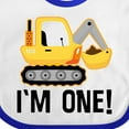 thumbnail image 4 of Inktastic 1st Birthday Construction Truck Boy Boys Baby Bib, 4 of 4