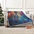thumbnail image 7 of Yayeee Throw Blanket for Couch Soft Warm 60" x 80" Sofa Chair Bed Decoration, Astronaut in Space Pattern, 7 of 7