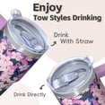 thumbnail image 4 of Flamingo Tumbler with Handle 20OZ Insulated BPA Free Cup Gifts for Women Flamingo Lovers Perfect for Birthday Christmas Presents Daily Hydration, 4 of 6