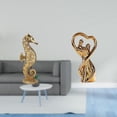 thumbnail image 2 of Estatua de resina,Estatua de resina para decoración del hogar,manualidades,oro,Escultura de oro,figura de resina,regalos decorativos,Estatua de pareja,Figura de pareja,arte, 2 of 8