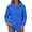 22# Blue, variant on Hoodies for Women Basic Fit Drop Shoulder Hooded Comfy Oversized Hoodie | Matching Wearable, Cool Travel Going Out, Youth Juniors Teacher,Graduation Festive Pink L