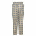 thumbnail image 4 of cfhntfmh Fleece Lined Pajama Pants Women Plaid Fluffy Pajama Pants Lounge Pants Pjs Bottom Winter Clothing for Women（Blue,Free Size), 4 of 6