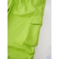 thumbnail image 5 of TiaoBug Kids Girls Cargo Pants Casual Pure Color Trousers Hip Hop Dance Costume4-14 Green-A 120, 5 of 7