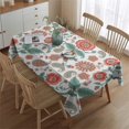 thumbnail image 2 of Pioneer Flower Floral Print Pattern Rectangle Tablecloth 60"x84", Waterproof Polyester Table Cloth, Wipeable Spillproof for Dining Camping Indoor Outdoor, 2 of 5