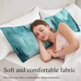 thumbnail image 5 of Teal Mountain Body Pillow Covers 20"x60", Misty Forest Nature Woodland Pine Tree Landscape Soft Brushed Microfiber Breathable Throw Pillow Covers, Pillowcase with Zipper for Couch Sofa Bedroom, 5 of 9