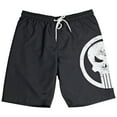 thumbnail image 1 of Marvel Comics The Punisher Skull Symbol Board Shorts-XLarge (40-42), 1 of 7