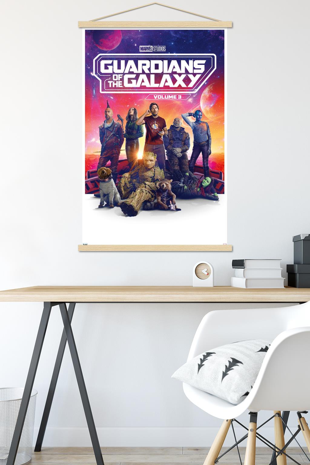 Marvel Guardians of the Galaxy Vol 3 - One Sheet Wall Poster with Magnetic Frame, 22.375" x 34"