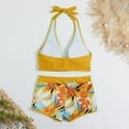 thumbnail image 4 of RQYYD Two Piece Bathing Suit with Shorts for Women Push Up Bikini Swimsuit Set with Boy Short Bikini Sets for Womens, 4 of 6