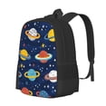 thumbnail image 1 of Disketp Planets and Stars Mochila Minimalista de Gran Capacidad, Mochila de Viaje para Escuela, Trabajo o Uso Diario, 1 of 6