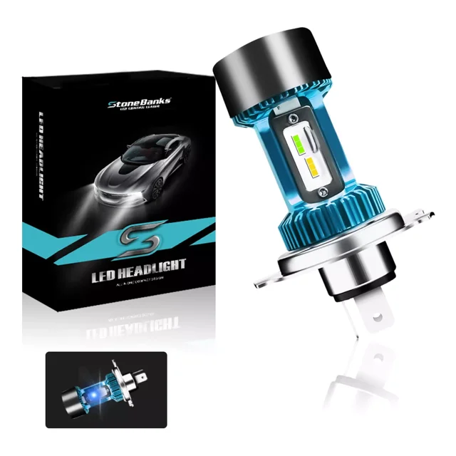 Faro Led Moto Luces Alta Y Baja 1pc H4 9003 Hb2 10000lm 80w
