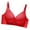 Red, variant on hotojiny Lace Bras for Women No Underwire Wireless Bras V Neck Full Coverage Bralettes Comfort Breathable Everyday Bra