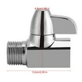 thumbnail image 4 of 3-Way Brass Chrome Diverter T Shape Adapter Valve for Shower Head Mounted, 4 of 10