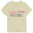 thumbnail image 3 of Hauts Tendance pour Filles à Porter Tous les Jours T-Shirt Graphique à Manches Courtes Confortable et Polyvalent pour Activités Extérieures et Décontractées pour les 3-13 Ans, 3 of 3