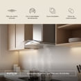 thumbnail image 4 of Campana extractora de pared 60 cm 3 velocidades Luz LED Diseño curvo EUROGAR EUCEV60, 4 of 5