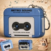 Mini Cassette Player Keychain – Portable Audio Cassette Player with Built-In Recorder – Retro Compact Tape Player for Playback & Voice Recording – Pocket-Sized Nostalgia Gift