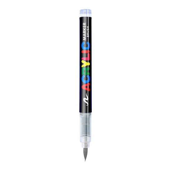 Rotulador acrílico de punta blanda con tinta líquida directa: no necesita presión para un flujo continuo de tinta, ideal para dibujo estudiantil y grafiti.