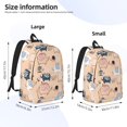 thumbnail image 4 of Balery Cute Ink Drawn Elephants Vintage Canvas Backpack for Men and Women - Large Capacity, Durable Travel Laptop Bag for School, Work, Hiking, and Outdoor Activities, 4 of 7