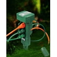 thumbnail image 3 of Hyper Tough 6-Outlet Outdoor Stake Timer with Remote Control, 6FT Cord, 13 Amps, Green, 3 of 8