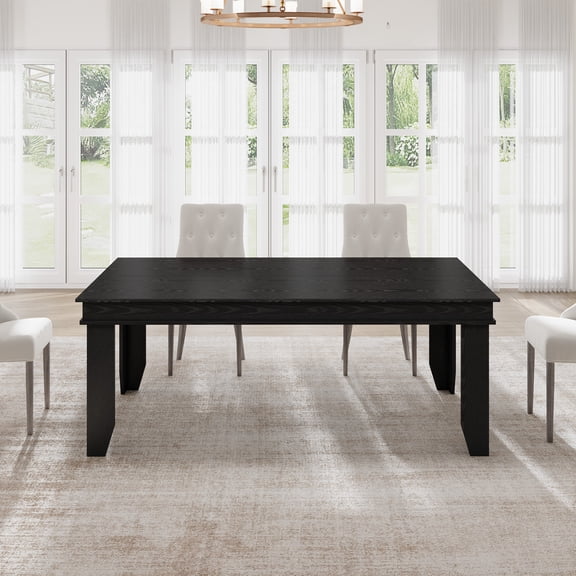 Extendable Dining Table for 6-10,63"to 86.6"Extendable Kitchen Table,Farmhouse Dining Room Tables for Dining, Kitchen, Office, Living Room,Rectangular Wooden Tables