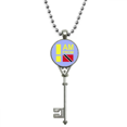 thumbnail image 1 of Soy de Trinidad Tobago Colgante Collar Vintage Llavero Plata Joyas Unbranded M, 1 of 3