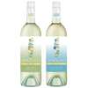 Seaglass Alcohol-Removed Pinot Grigio & Sauvignon Blanc – Refreshing Non-Alcoholic White Wines – 750ml Bottles - 2 Pack