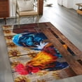 thumbnail image 3 of Farmhouse Rooster Area Rug 3x5 Washable Rug Non Slip Vintage Farm Chicken Sunflower Wooden Large Area Rug Indoor Floor Carpet for Entryway Bedroom Kitchen Living Room Home Office Dining Room Nursery, 3 of 8