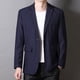 thumbnail image 2 of Traje de otoño para hombre, talla grande, traje de un botón, para hombre gordo, de negocios, informal, para soltero, estilo occidental, para hombre gordo, chaqueta extragrande de mediana edad, 2 of 6