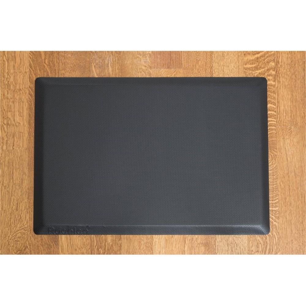 Pemberly Row 40" Adj Standing Desk Converter/Anti Fatigue Mat Bundle - Teak Wood