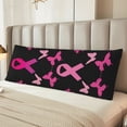 thumbnail image 2 of Fotbe Breast Cancer Funda para Almohada Corporal con Diseño, Funda de Microfibra Ultrasuave de 20x54 Pulgadas, Ropa de Cama Elegante, 2 of 7