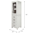 thumbnail image 2 of Water Creation Madison Contemporary Wood Linen Cabinet in Pure White, 2 of 6