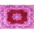 thumbnail image 1 of Ahgly Company Indoor Rectangle Medallion Pink Traditional Area Rugs, 5' x 7', 1 of 4