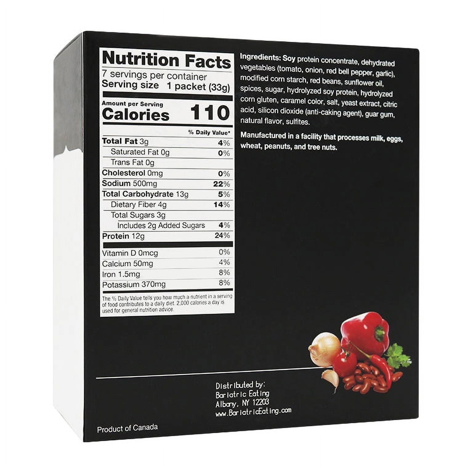 BariatricPal Protein Entree - Vegetable Chili Mix Size: 6-Pack