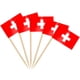 thumbnail image 1 of Banderitas para palillos AhfuLife, 200 piezas, Suiza, doble cara, 1 of 7