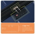 thumbnail image 4 of JOINSUN 24 Inch Carry On Luggage Expandable Hardside Suitcases with Rolling Spinner Wheels & TSA Lock, Blue, 4 of 8