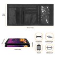thumbnail image 5 of Psesaysky Elastic Polyester Card Holder Purse with Portable Large Capacity Children's Wallet for Sports, Halloween Black Cat Pumpkin Trifold Card Wallet, 5 of 5