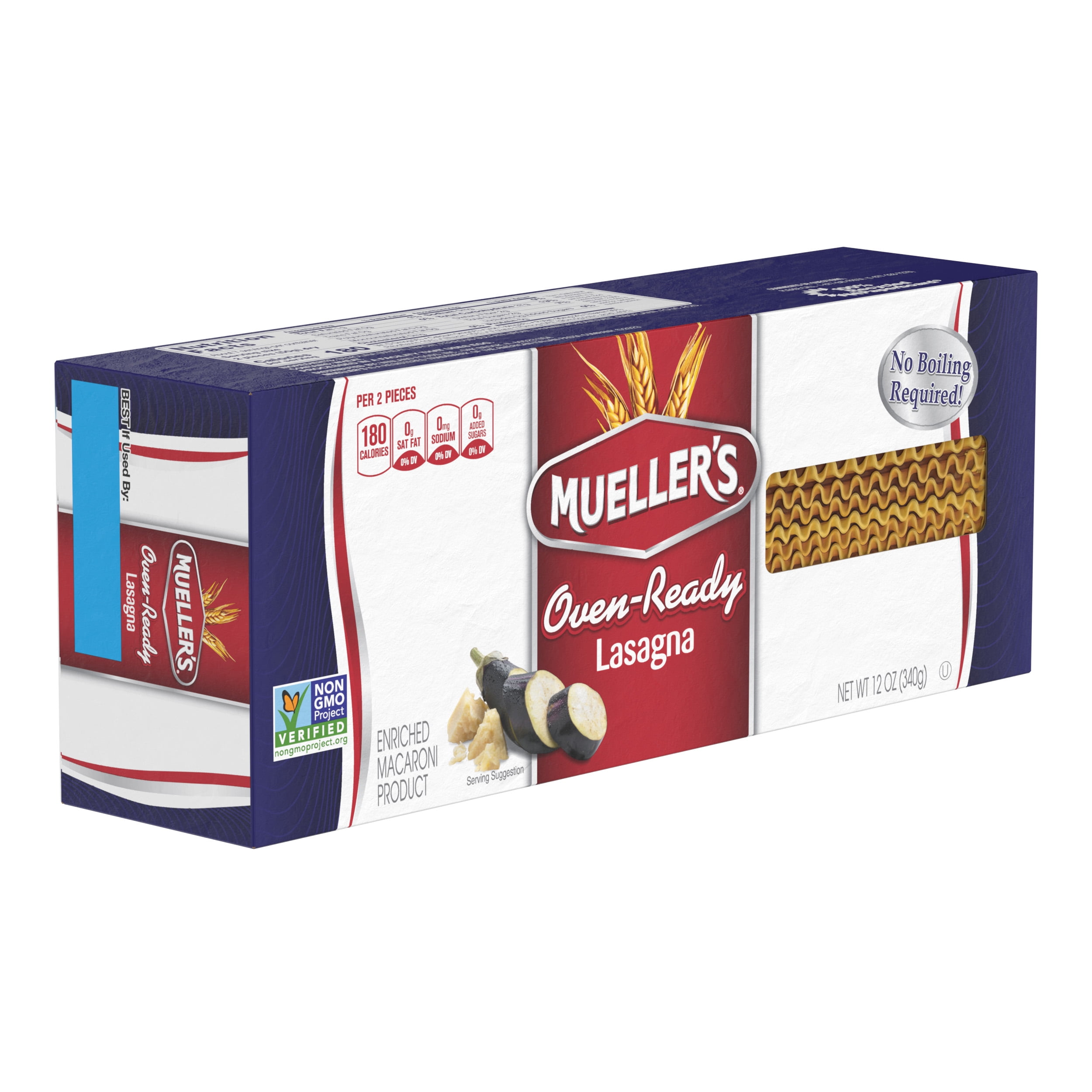 Mueller's Oven-Ready Lasagna, 12 oz, No boiling required - Walmart.com