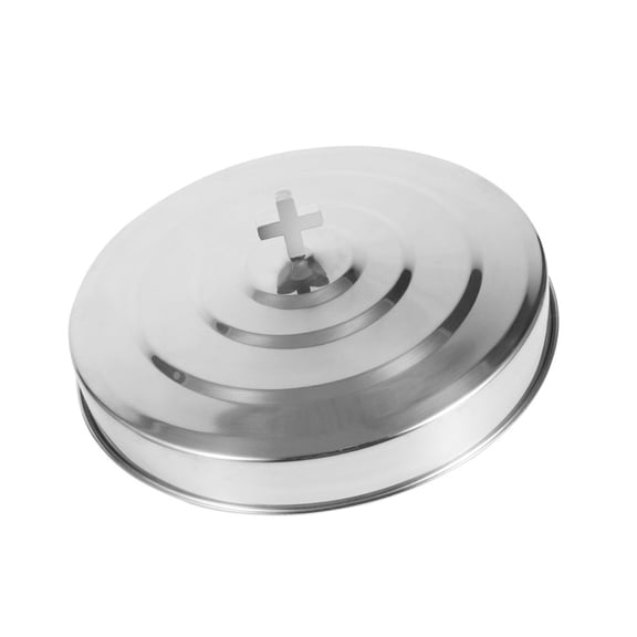 High Capacity Stainless Steels Communion Serving Tray 39 Cup Holder Stackable Design with Lid for Group Worship