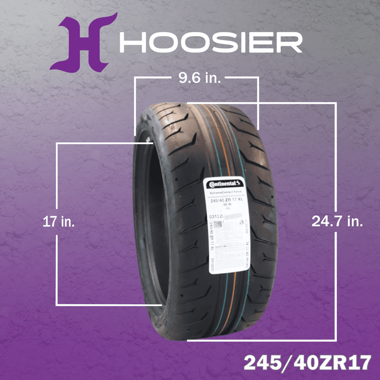 Conti by Hoosier Racing Tires 225/40R17 90W XL CONTACT FORCE